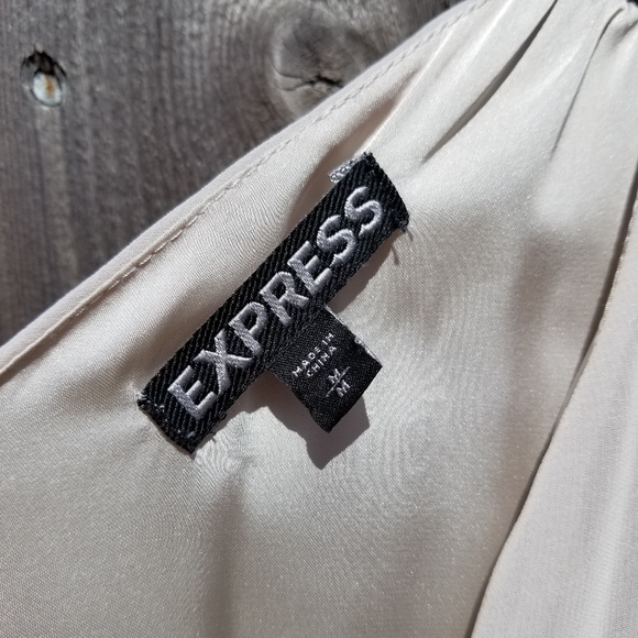 Express cream color with black accents maxi dress - Picture 7 of 8